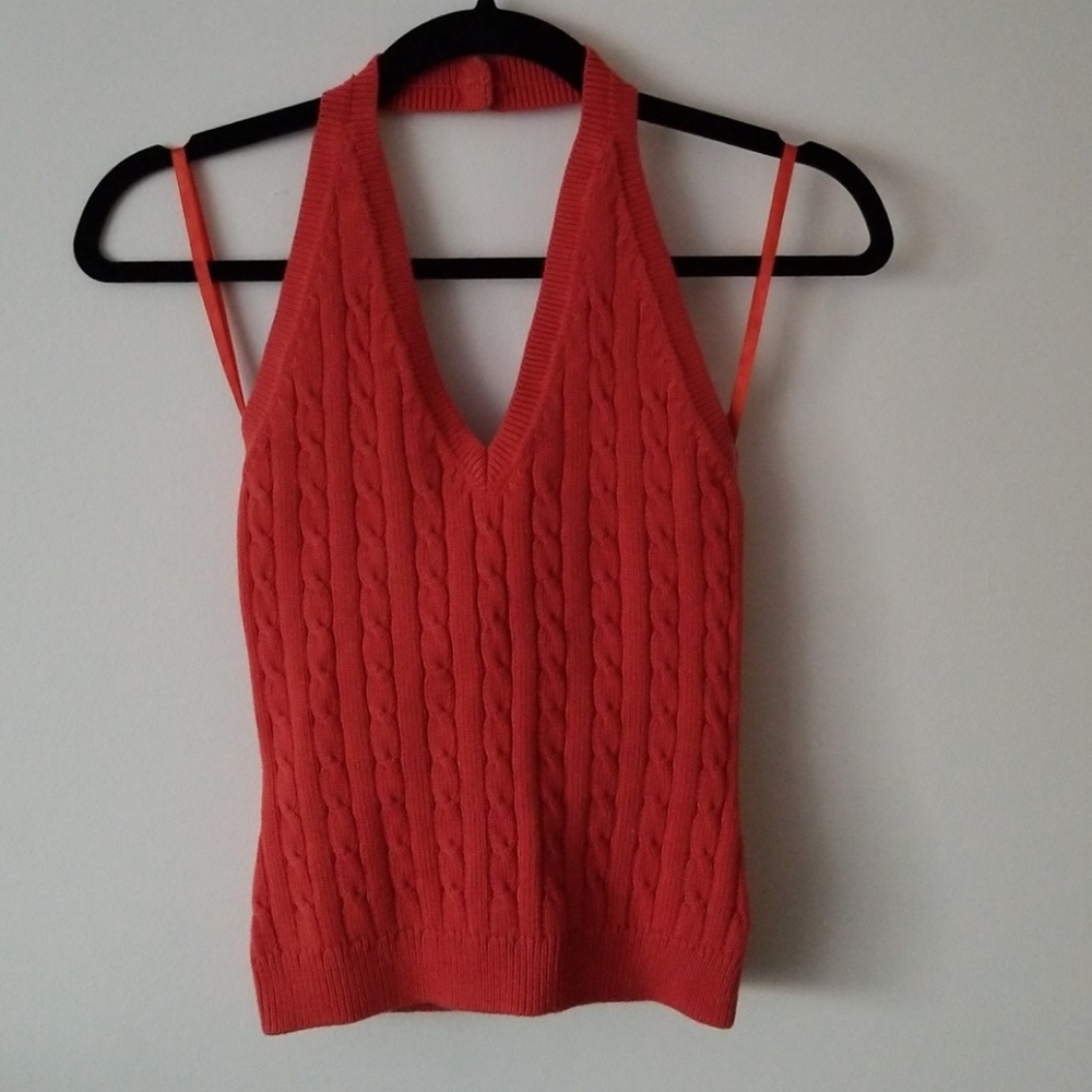 🆕️ Michael Kors Cable Knit Halter Top Size M